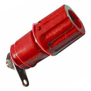 Panel Red 4mm Banana Socket with 30A clamp