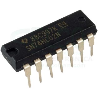 SN74HC02N Integrated Circuit 4 Logic Ports NOR DIP-14 Texas Instruments