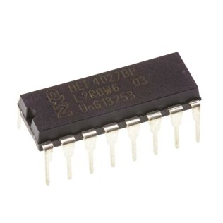 NXP HEF4027BP Integrated Circuit with Dual JK Flip-Flop
