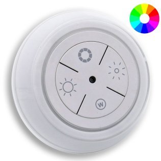 White and Colored RGB LED Night Light Dimmable for 230 Volt Socket with automatic sensor