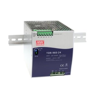 Alimentatore trifase Mean Well TDR-960-24 Barra DIN 24V, 40A 960W