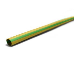 Guaina Termorestringente Ø19,1mm x 1 metro, Giallo Verde, Elematic ET100