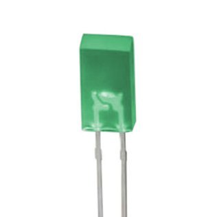 Kingbright L-383SGWT Rectangular LED diode 2.5 x 5 mm PTH