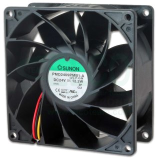 Bi-Sonic SP802524M-03 Fan 80X80x25 24VDC on Bronzina