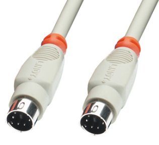 PS / 2 cable 6 poles mini-DIN male male 2 meters