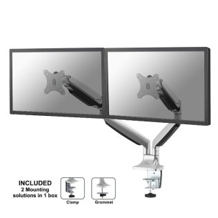 Supporto da scrivania per doppio monitor Neomounts by Newstar NM-D750DSILVER