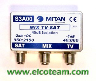 Miscelatore Sat-TV Mitan S3A00