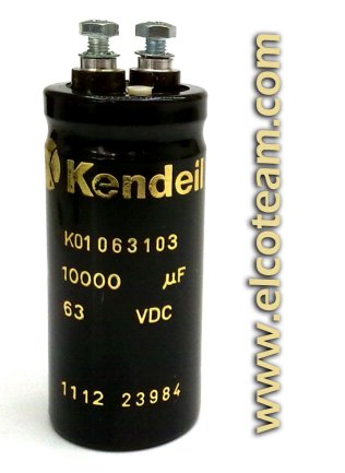 Condensatore elettrolitico Kendeil 10.000µF 63VDC 