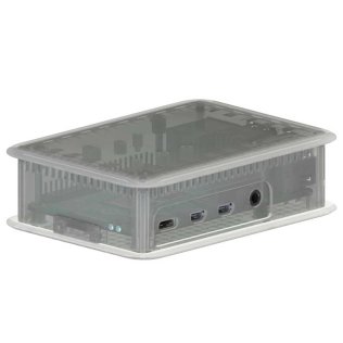 Case for Raspberry Pi 4 Transparent cooled by TEKO TEKBERRY 4.0 ventilation slots