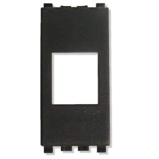 Keystone Adapter Plate for RJ45 Sockets for Vimar Eikon Black