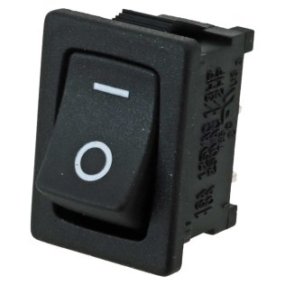 Rocker Switch Mini Interruttore a Bascula Unipolare 10A 250V Nero