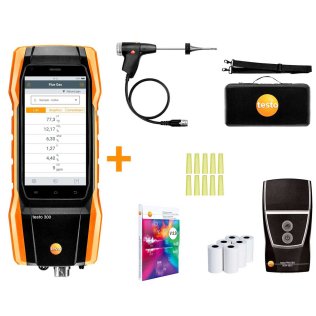 Testo 300 kit 2 Combustion Analyzer (O2, CO up to 8,000 ppm, NO can be subsequently integrated) 0564 3002 73