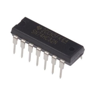SN74HC32N Integrated Circuit 4 Logic Gates OR DIP-14 Texas Instruments
