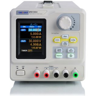 Siglent SPD1305X Programmable Bench Power Supply 30V, 5A, 150W with 2.8 "LCD display