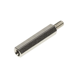 M4 Metallic Hex Spacer Male-Female Threaded H = 30 mm