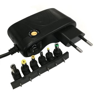 Matsuyama HB041N Slim multi-voltage power supply 9-24Vdc 1,5A with 6 interchangeable plugs