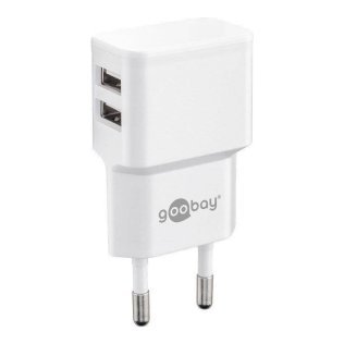 Goobay 44952 caricatore 2xUSB 2,4A per Smartphone e iPhone