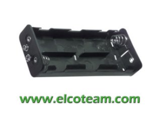 Battery holder for 6 half torch C