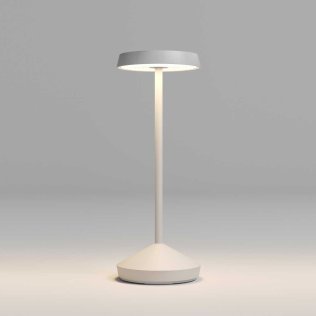 REDO Sophie Lampada da Tavolo Bianca Ricaricabile Dimmerabile LED 2,2W IP65 con base di ricarica