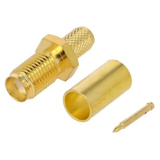 Crimp RP-SMA male plug for RG58 cable