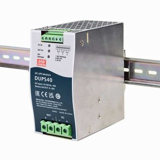 Mean Well DUPS40 uninterruptible power supply DC / DC UPS 24VDC - 40A DIN Rail