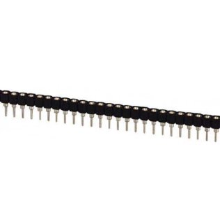 Tulip strip connector with turned pins 32 poles 2.54mm pitch