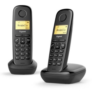 Siemens Gigaset A170 Duo kit di due Telefoni Cordless Dect colore Nero