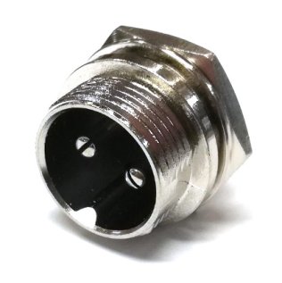 Connettore Microfonico Maschio da Pannello 2 Poli