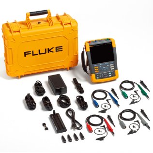 Fluke 190-504-III/S Scopemeter Oscilloscopio Portatile 4 canali 500MHz con kit software e valigia
