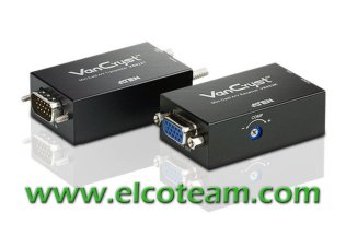 Compact VGA extender on UTP cable cat.5 cat.6