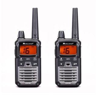 Midland XT70-PRO Coppia di radio ricetrasmittenti LPD e PMR446 Waterproof IPX4