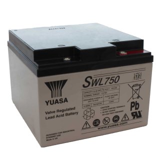 YUASA SWL750 Batteria ricaricabile al piombo 12V 25Ah High Rate Longlife