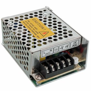 Power supply 170-264VAC - 12VDC, 1.3A, 15 Watt enclosed frame