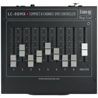 LC-8DMX Centralina Mixer luci DMX professionale 8 canali DMX-512 - B-Stock