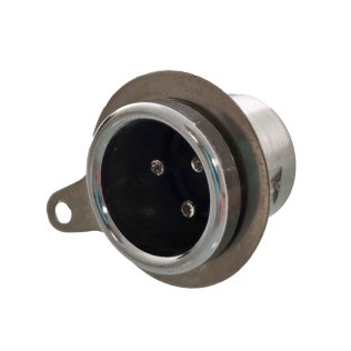 Geloso type 3-pole male panel connector