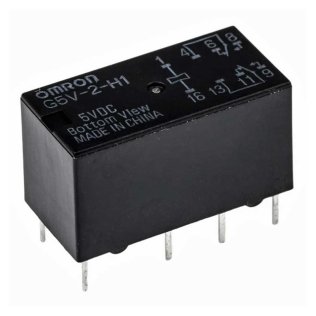 Omron G5V-2-H1 5VDC relay DPDT double exchange 1A coil 5 VDC