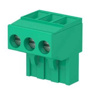 Sauro CIF03005 Morsetto femmina 3 poli passo 5,08mm estraibile