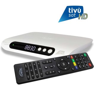 XORO HRS8830 Bianco Ricevitore Decoder Satellitare Tivùsat HD con Tessera Tivùsat