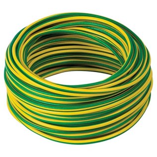 Cavo Unipolare sezione 1,5mm2 colore giallo verde in matassina da 15m