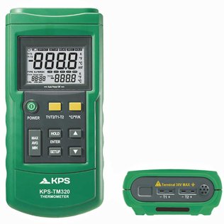 KPS TM320 Termometro Digitale 2 canali per temocoppie