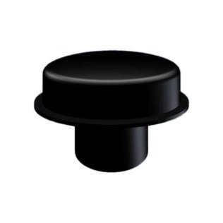 Tasto Pulsante Ellittico Nero RAL 9004 TEKO ON.9