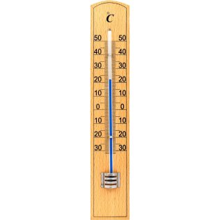Termometro analogico con base di legno Velamp THERM30