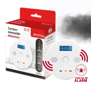 Sensore Rilevatore Monossido di Carbonio ( CO PPM ) Con Display e Allarme 85 dB Integrato | EN50291-1