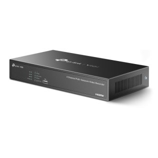 VIGI NVR1004H-4P | Network Video Recorder | NVR 4 Channels PoE+ 53W 1xSATA VGA/HDMI 80Mbps
