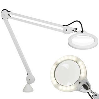 Vision-Luxo LFM LED G2 LXL-199 | Lente di ingrandimento rotonda ⌀127mm 5 diottrie con illuminazione a LED