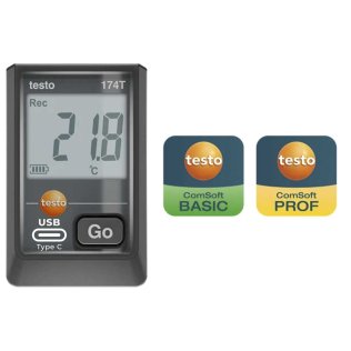 Testo 174 T - Mini temperature data logger with USB-C and PC software