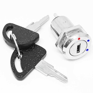 Interruttore Commutatore Da Pannello A Chiave | OFF-ON-ON 1A 125V | 3 Posizioni