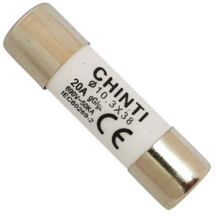 Fusibile cilindrico 20A 100kA Tipo gG 10,3x38 - Chint 80609C