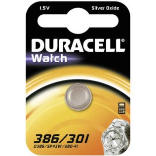 Batteria per orologi DURACELL 386/301