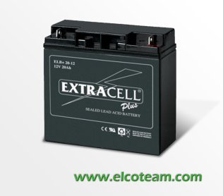 12V 20Ah Extracell Rechargeable Hermetic Battery